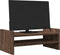vidaXL - Monitorstandaard - 50x27x20 - cm - bewerkt - hout - bruin - eikenkleurig