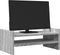 vidaXL - Monitorstandaard - 50x27x20 - cm - bewerkt - hout - grijs - sonoma - eiken