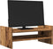 vidaXL - Monitorstandaard - 50x27x20 - cm - bewerkt - hout - oud - houtkleurig