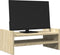 vidaXL - Monitorstandaard - 50x27x20 - cm - bewerkt - hout - sonoma - eikenkleurig
