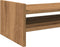 vidaXL - Monitorstandaard - 50x27x20 - cm - bewerkt - hout - artisanaal - eikenkleur