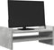vidaXL - Monitorstandaard - 50x27x20 - cm - bewerkt - hout - betongrijs