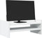 vidaXL - Monitorstandaard - 50x27x20 - cm - bewerkt - hout - wit