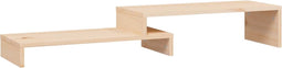 vidaXL - Monitorstandaard - (52-101)x22x14 - cm - massief - grenenhout