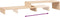 vidaXL - Monitorstandaard - (52-101)x22x14 - cm - massief - grenenhout