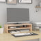 vidaXL - Monitorstandaard - (52-101)x22x14 - cm - massief - grenenhout