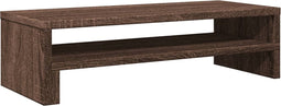 vidaXL - Monitorstandaard - 54x22x15 - cm - bewerkt - hout - bruin - eikenkleurig