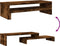 vidaXL - Monitorstandaard - 54x22x15 - cm - bewerkt - hout - gerookt - eikenkleurig