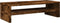 vidaXL - Monitorstandaard - 54x22x15 - cm - bewerkt - hout - gerookt - eikenkleurig