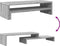 vidaXL - Monitorstandaard - 54x22x15 - cm - bewerkt - hout - grijs - sonoma - eiken