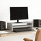 vidaXL - Monitorstandaard - 54x22x15 - cm - bewerkt - hout - betongrijs