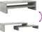 vidaXL - Monitorstandaard - 54x22x15 - cm - bewerkt - hout - betongrijs