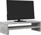 vidaXL - Monitorstandaard - 54x22x15 - cm - bewerkt - hout - betongrijs