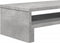 vidaXL - Monitorstandaard - 54x22x15 - cm - bewerkt - hout - betongrijs