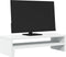 vidaXL - Monitorstandaard - 54x22x15 - cm - bewerkt - hout - wit