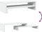 vidaXL - Monitorstandaard - 54x22x15 - cm - bewerkt - hout - wit