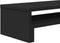 vidaXL - Monitorstandaard - 54x22x15 - cm - bewerkt - hout - zwart