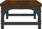 vidaXL - Monitorstandaard - 55x23x14 - cm - bewerkt - hout - bruin - eikenkleur