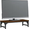 vidaXL - Monitorstandaard - 55x23x14 - cm - bewerkt - hout - bruin - eikenkleur