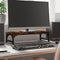 vidaXL - Monitorstandaard - 55x23x14 - cm - bewerkt - hout - gerookt - eikenkleurig