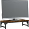 vidaXL - Monitorstandaard - 55x23x14 - cm - bewerkt - hout - gerookt - eikenkleurig