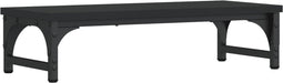 vidaXL - Monitorstandaard - 55x23x14 - cm - bewerkt - hout - zwart