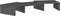 vidaXL - Monitorstandaard - 60x24x10,5 - cm - massief - grenenhout - grijs