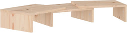 vidaXL - Monitorstandaard - 60x24x10,5 - cm - massief - grenenhout