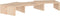 vidaXL - Monitorstandaard - 60x24x10,5 - cm - massief - grenenhout