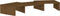 vidaXL - Monitorstandaard - 60x24x10,5 - cm - massief - grenenhout - honingbruin