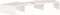 vidaXL - Monitorstandaard - 60x24x10,5 - cm - massief - grenenhout - wit
