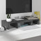vidaXL - Monitorstandaard - 60x24x10,5 - cm - massief - grenenhout - grijs