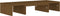 vidaXL - Monitorstandaard - 60x24x10,5 - cm - massief - grenenhout - honingbruin