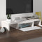 vidaXL - Monitorstandaard - 60x24x10,5 - cm - massief - grenenhout - wit