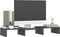vidaXL - Monitorstandaard - 60x24x10,5 - cm - massief - grenenhout - grijs