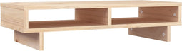 vidaXL - Monitorstandaard - 60x27x14 - cm - massief - grenenhout