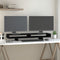 vidaXL - Monitorstandaard - 60x27x14 - cm - massief - grenenhout - grijs