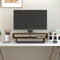vidaXL - Monitorstandaard - 60x27x14 - cm - massief - grenenhout - honingbruin