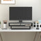 vidaXL - Monitorstandaard - 60x27x14 - cm - massief - grenenhout - grijs