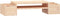 vidaXL - Monitorstandaard - 70x27,5x15 - cm - massief - grenenhout