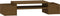 vidaXL - Monitorstandaard - 70x27,5x15 - cm - massief - grenenhout - honingbruin