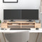 vidaXL - Monitorstandaard - 70x27,5x15 - cm - massief - grenenhout - honingbruin