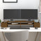 vidaXL - Monitorstandaard - 70x27,5x15 - cm - massief - grenenhout - zwart