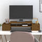 vidaXL - Monitorstandaard - 70x27,5x15 - cm - massief - grenenhout - honingbruin
