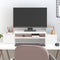vidaXL - Monitorstandaard - 70x27,5x15 - cm - massief - grenenhout - wit