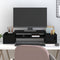 vidaXL - Monitorstandaard - 70x27,5x15 - cm - massief - grenenhout - zwart