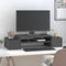 vidaXL - Monitorstandaard - 70x27,5x15 - cm - massief - grenenhout - grijs