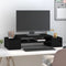 vidaXL - Monitorstandaard - 70x27,5x15 - cm - massief - grenenhout - zwart