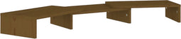 vidaXL - Monitorstandaard - 80x24x10,5 - cm - massief - grenenhout - honingbruin