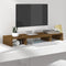 vidaXL - Monitorstandaard - 80x24x10,5 - cm - massief - grenenhout - honingbruin